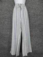 Naturals D&Co Pants Womens M Blue Stripe Line...