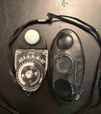 Sekonic L-398 Studio Deluxe Light Meter  Orig Leather Case Parts/Repair READ