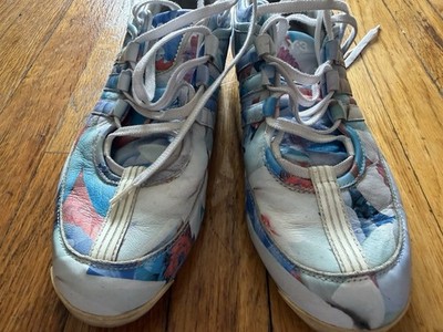 RARE  Adidas Y-3 Yohji Yamamoto Boxing Floral Leather Shoes Sz 9.5 . 