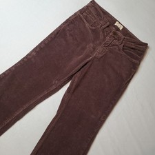 Anthropologie Pilcro Womens 29 The Yaya Mid-Rise Corduroy Crop Flare Jeans Brown