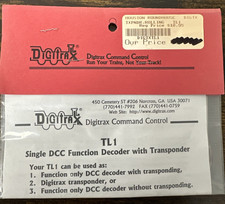 Digitrax HO TL1 Single Function Decoder w/Transponder NIP for DCC