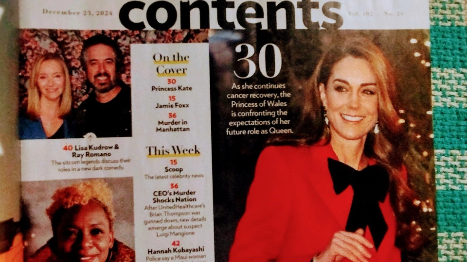 PEOPLE MAGAZINE - DECEMBER 23, 2024 - KATE'S NEW REALITY - Image 2 of 4