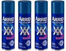  4 PACK Arrid XX Extra Extra Dry Morning Clean Aerosol Antiperspirant Deodorant