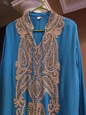 Kaftan Hand Work Moroccan Dubai Stylish Abaya Long Farasha Islamic Gown Dress