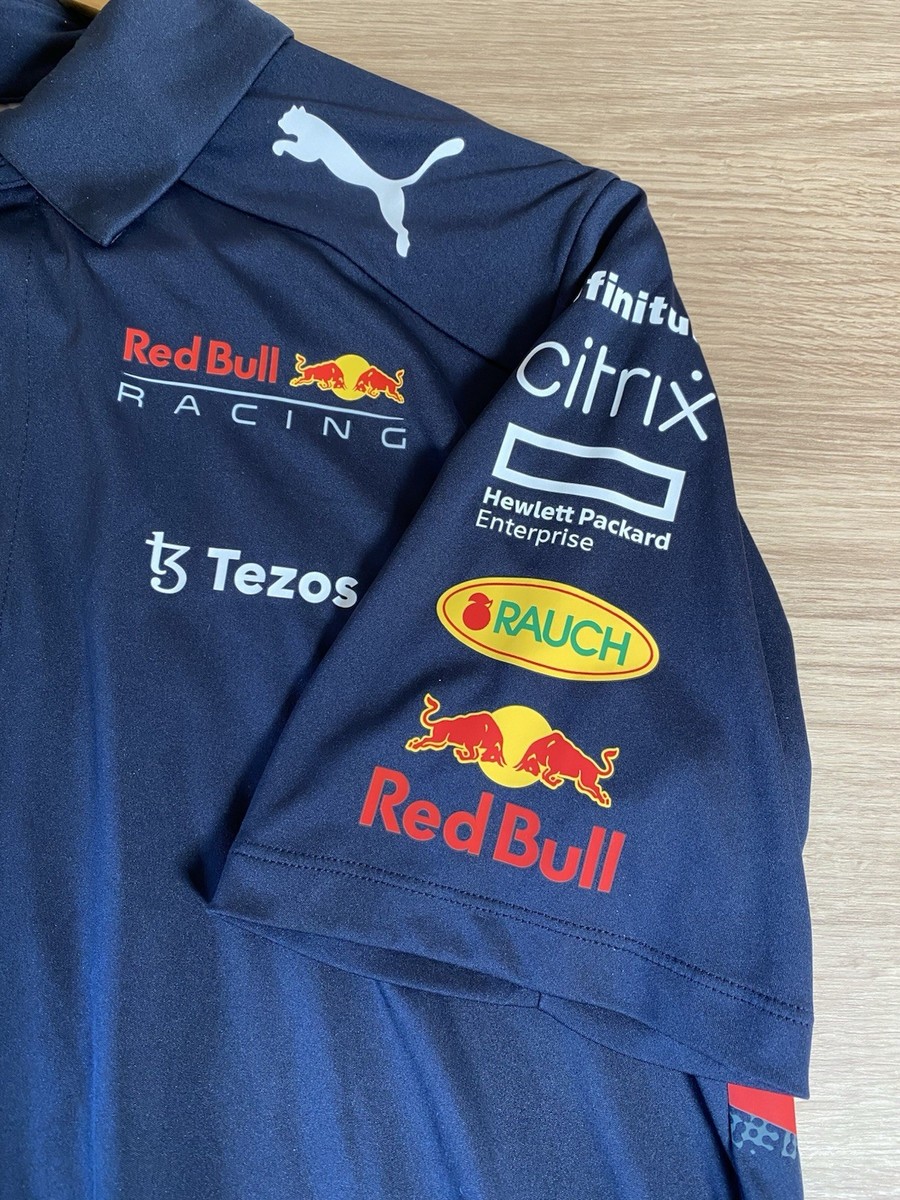 PUMA Red Bull Racing ポロシャツ ネイビー Puma Mens Red Bull Racing Polo Shirt Navy Blue XL F1 Motorsport