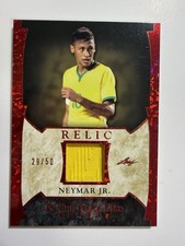Leaf In The Game Used Sports 2022 Neymar Jr. Relic Red Pattern /50 #GUM-32