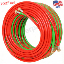 Oxygen Acetylene Hose 1/4-Inch x 100FT T Torch Hose 300PSI Max Working Pressure