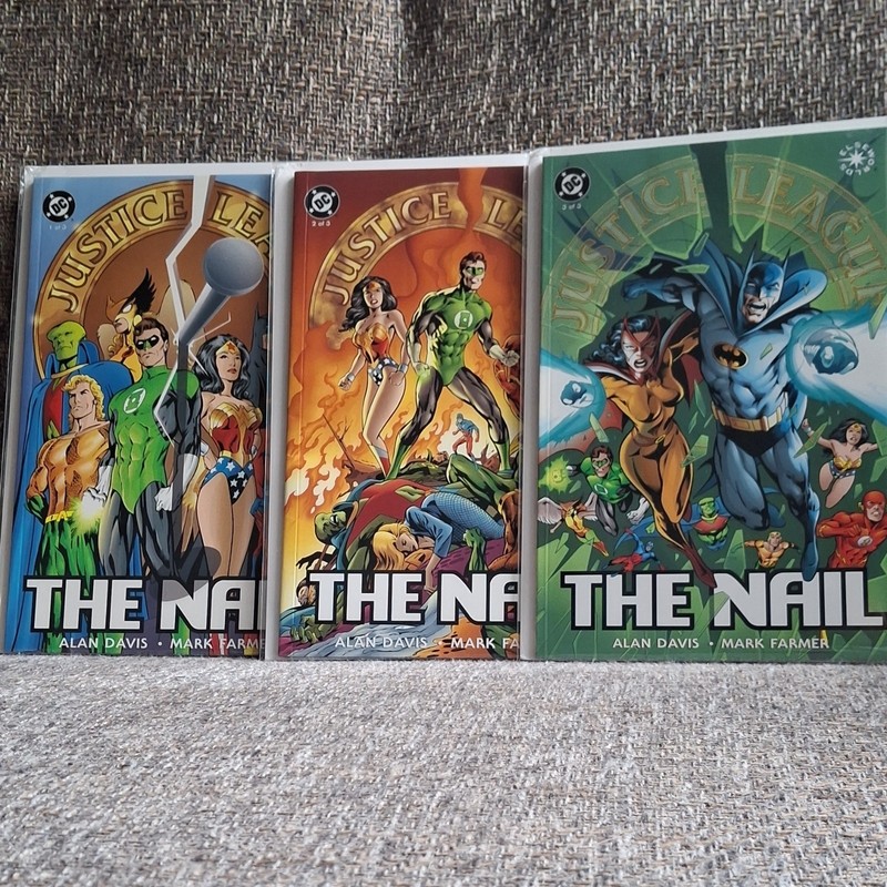 DC Comics Justice League: The Nail #1-3 (1998) Alan Davis & Mark Farmer Set