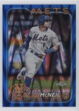 2024 Topps Chrome Blue RayWave Refractor 32/150 Jeff McNeil #289 10u3