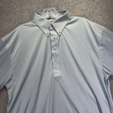 Collars  Co Dress Collar Polo Shirt Mens Large Blue Performance Stretch