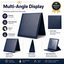 A4 Certificate Collection Album, Premium Leather Holder for Diplomas and Awards