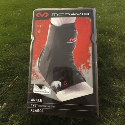 McDavid 195 Ultralight Ankle Brace with Straps - Black Xl