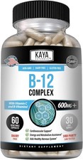 Complejo Vitamina B-12 En Pastillas Vitaminas Para La Falta De Energia Cansancio