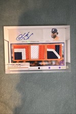 2024 Topps Museum Collection -Signature Swatches Triple Cristian Javier 14/15