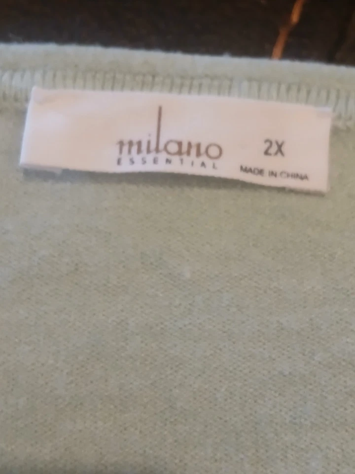 Camisa manga corta verde pálido Milano talla 2x Muy Suave Foto 4 de 4