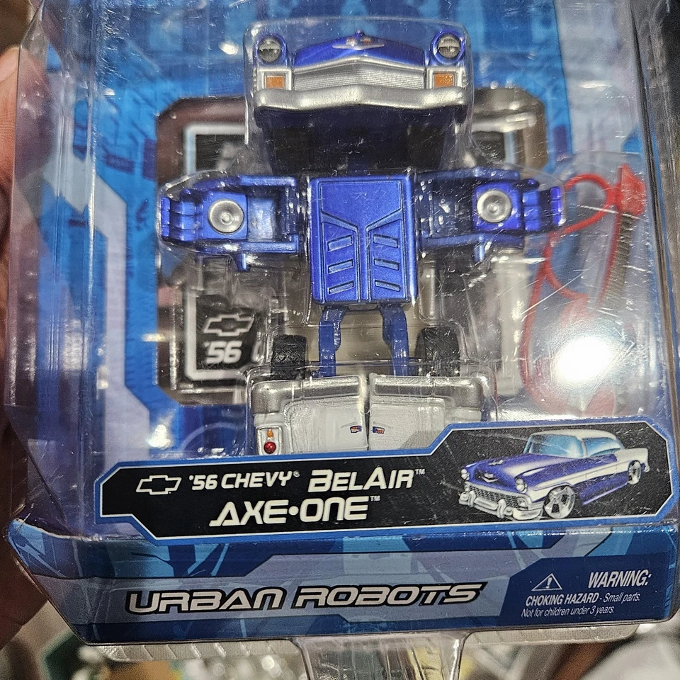 NEW Maisto ROBO RODS 56 Chevy Belair Axe One Cad-one Rare Blue - Image 2 of 3