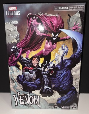 NEW IN BOX Marvel Legends Venom Riot Agony Symbiotes 3 Pack Amazon Exclusive