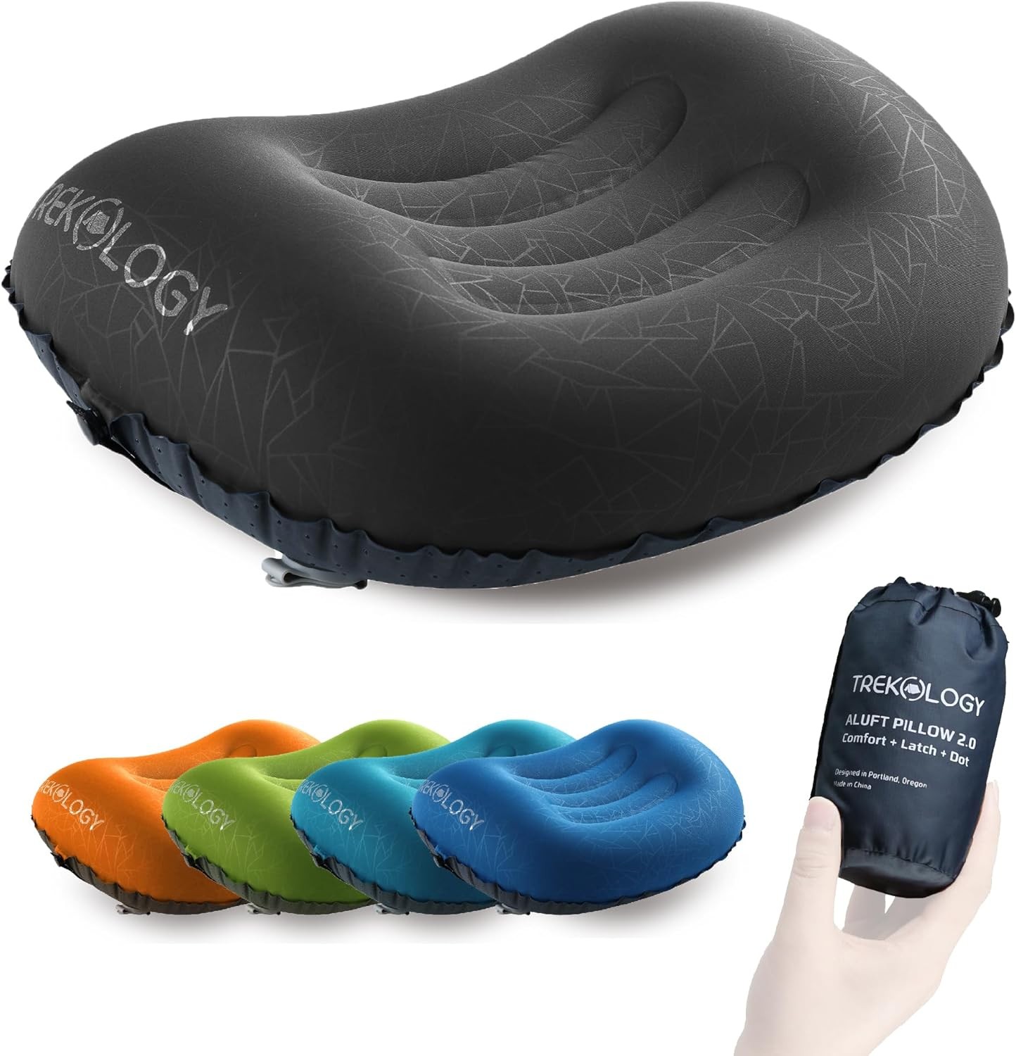 Ultralight Inflating Travel, Camping Pillows Compressible Compact, Inflatable,