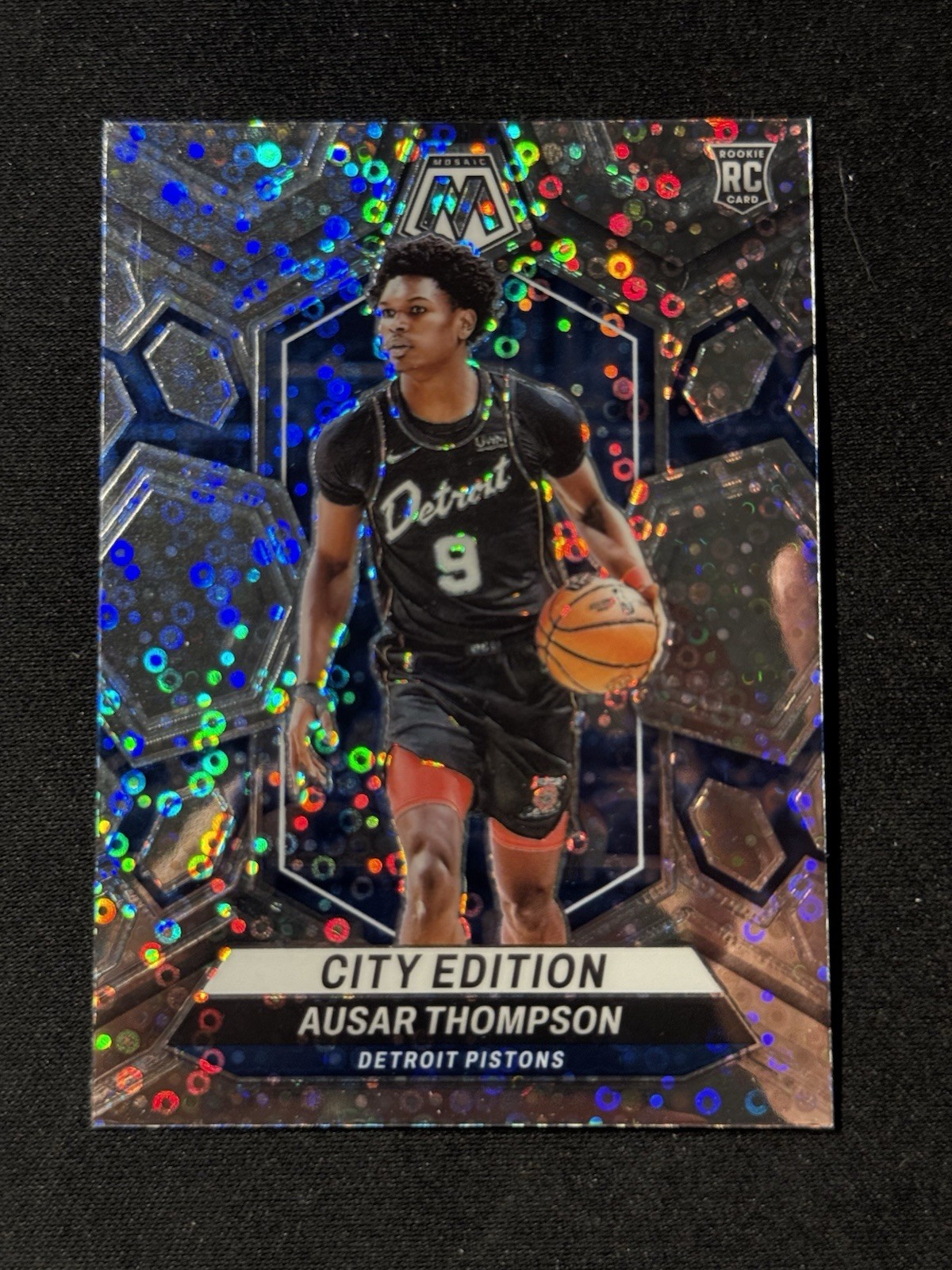 2023-24 Panini Mosaic Ausar Thompson RC Silver Fast Break NBA DEBUT Pistons