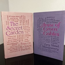 ANNE OF GREEN GABLES ~ THE SECRET GARDEN Lot of 2 Faux Leather Classics