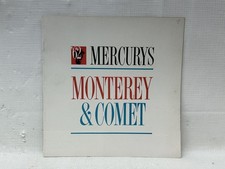 1962 Mercury Monterey Comet Original Sales Brochure 1962 Mercury Monterey Comet Original Sales Brochure
