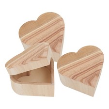 Scatola in legno cuore
