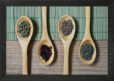 Spoonful of Herbs Framed Wall Art Poster Canvas Print Picture