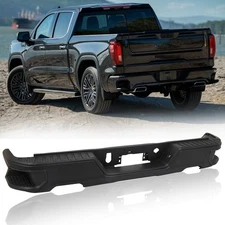 Rear Step Bumper For 2019-2023 Silverado Sierra 1500 w/o Park with Dual Exhuast