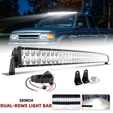 50 Inch Curved Upper Windshied Led Light Bar Mount Kit For Ford Ranger 1993-2011