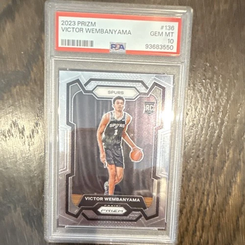 2023-24 Panini Prizm Victor Wembanyama RC #136 Spurs PSA 10 Base Set