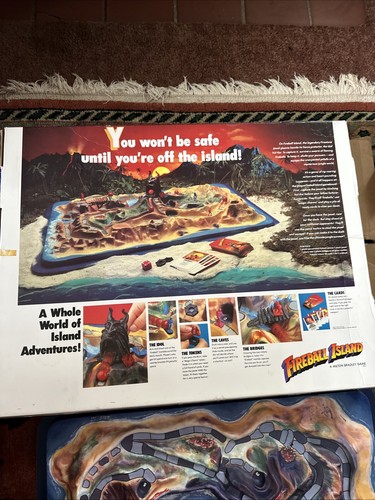 VINTAGE 1986 MILTON BRADLEY FIREBALL ISLAND BOARD GAME WTH BOX NOT COMPLETE ASIS - Picture 15 of 16