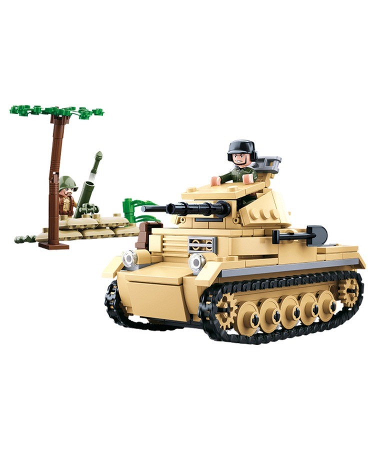Sluban By Kombat UK WWII Small German Tank Brick Building Kit Military B0691
