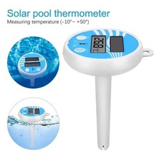 Digital Solar Pool Thermometer Floating Waterproof Rainproof Outdoor Spa Pond Me