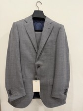 Suitsupply Lazio Rustic Tropical Wool 2 Piece Suit 36R Gray Vitale Barberis VBC