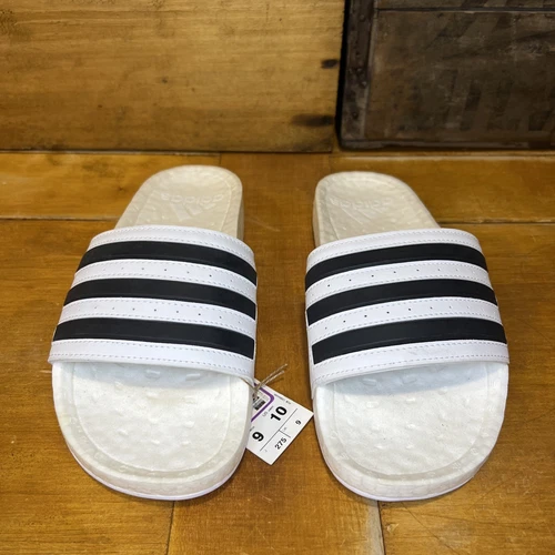 Adidas Adilette Boost Sandali Uomo Nero Bianco Slides 9M 10 W FY8155 Nuovi