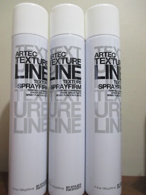 Lot of 3 ARTEC TEXTURE LINE TEXTURE Spray-Firm HAIR SPRAY 11.4 oz