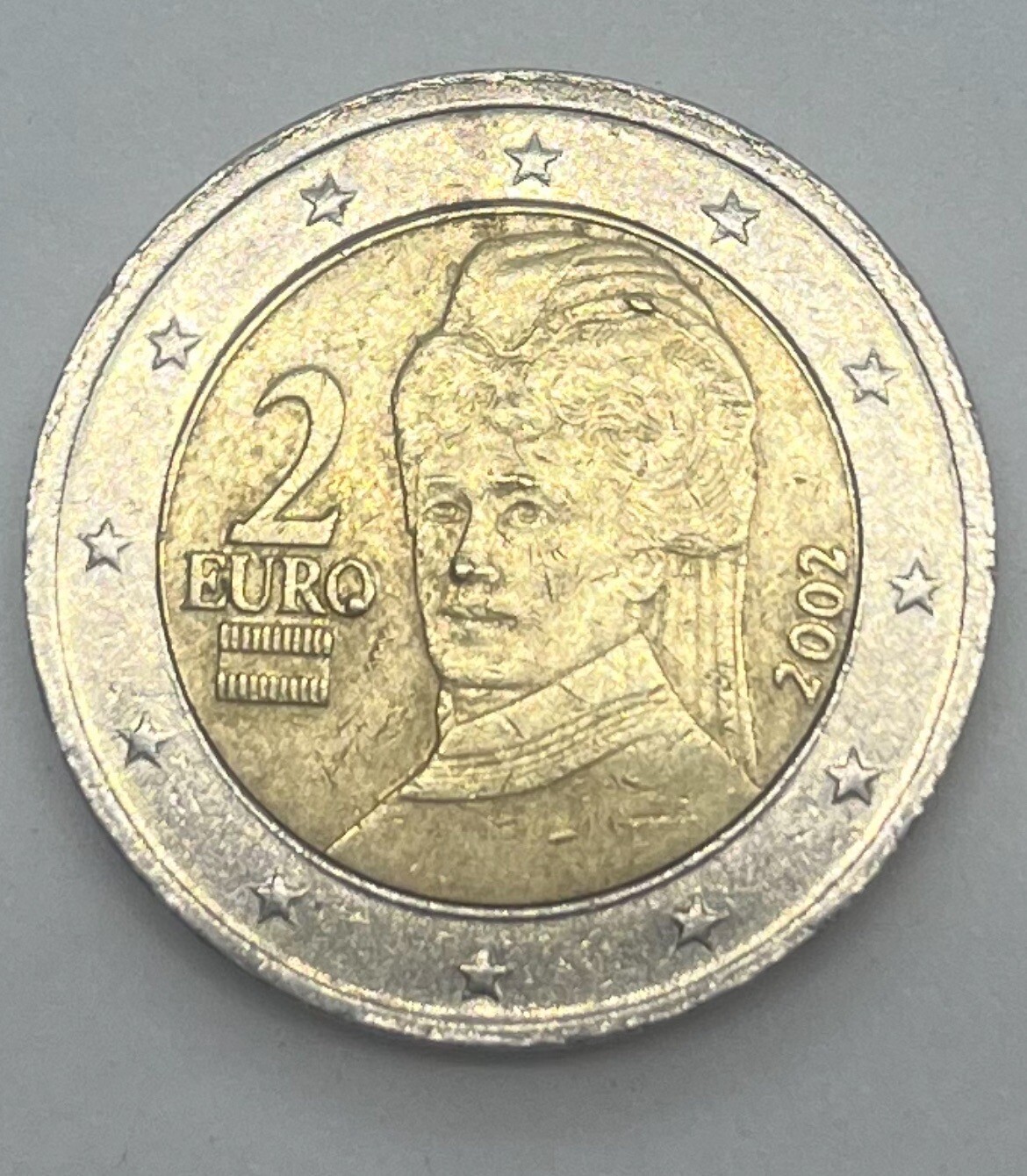 2 Euro Münzen Österreich 2002 Bertha