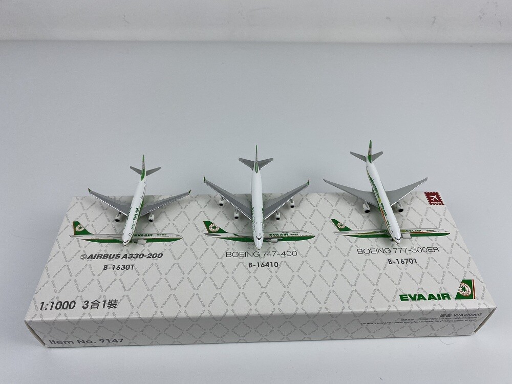Rare)1:1000 Hogan Wings EVA A330-200 B747-400 B777-300ER Rare)1:1000 Hogan Wings EVA A330-200 B747-400 B777-300ER