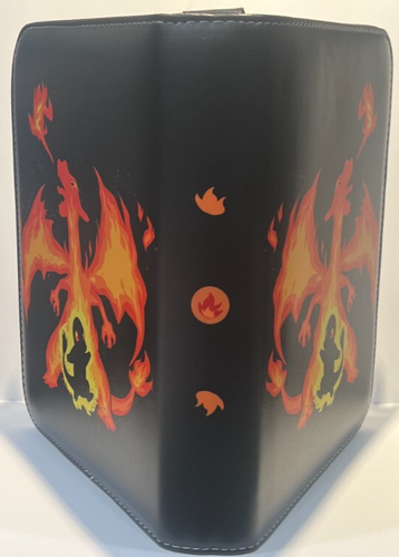 Carpeta de cartas coleccionables Pokemon - Charizard - Cuero PU - 4 bolsillos capacidad para 400 cartas - Imagen 2 de 7