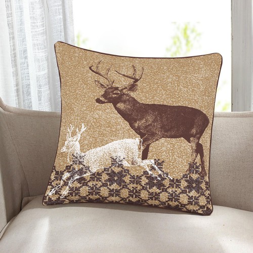 Funda de cojín 100 % algodón con tema de Navidad, funda de almohada de festival, 18x18" (45X45cm) - Imagen 5 de 14