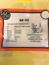  NOS GE-32 NPN SILICON TRANSISTOR FREE SHIPPING 