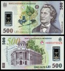 ROMANIA 500 LEI 2005 (2009) P#123 POLYMER NOTE UNC