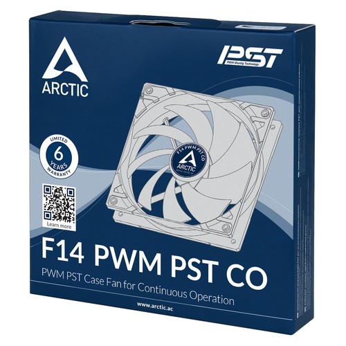 Arctic F14 PWM PST CO 140mm Hochleistungs Gehäuselüfter 1350 RPM 74 CFM 12V 4-Pin - Bild 6 von 6