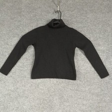 Uniqlo Sweater Girls Large 100% Wool Knit Long Sleeve Turtleneck Pullover