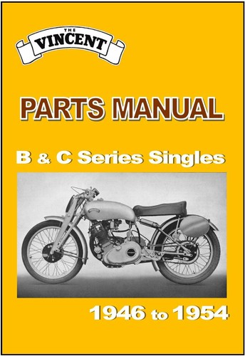 VINCENT Parts Manual B & C Series Singles Comet Meteor 1946 1947 1948 1949 1950 - Picture 1 of 4