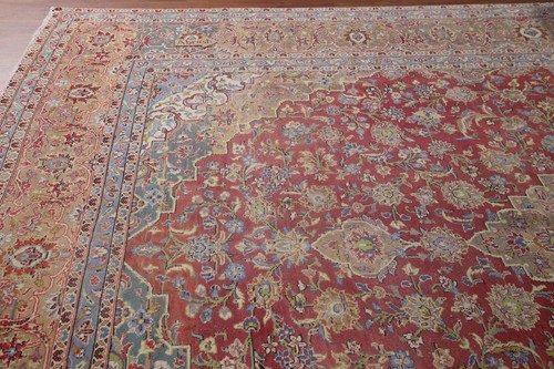 Antique Floral Traditional Ardakan Area Rug 10'x13' for Dining Room Handmade Rug - Picture 11 of 12