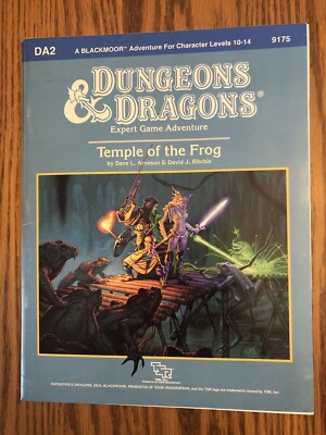DA2 TEMPLE OF THE FROG 1986 Blackmoor/AD&D 1st Ed Module NM-! NOT A REPRINT!