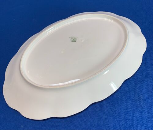 T & V LIMOGES FRANCE PINK ROSE GARLANDS MEDIUM SERVING PLATTER 11.5"X 8" - Picture 4 of 4