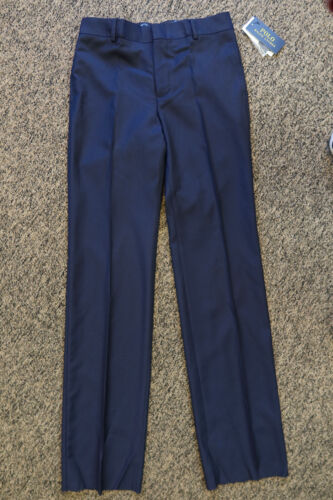 New Polo Ralph Lauren Boy's Dress / Suit Pants - Size 12 - Navy Blue - UNHEMMED