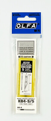 OLFA KB4-S/5 Precision Art Blade for AK-4 5-Pack New in Package